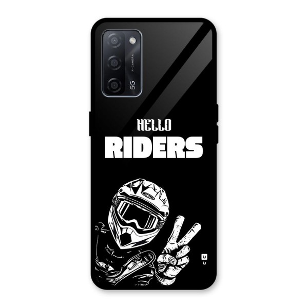 Hello Riders Glass Back Case for Oppo A53s 5G