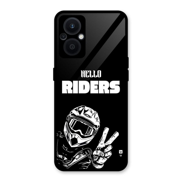 Hello Riders Glass Back Case for Oppo F21s Pro 5G