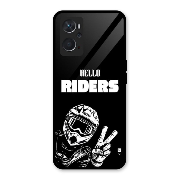 Hello Riders Glass Back Case for Oppo K10 4G