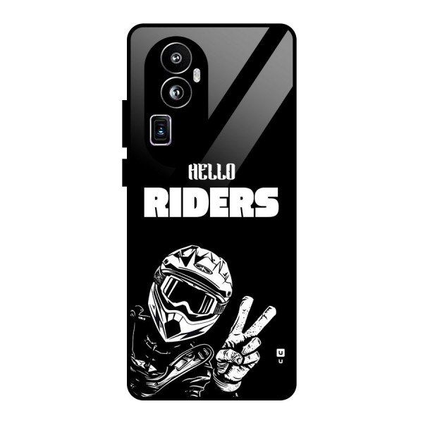 Hello Riders Glass Back Case for Oppo Reno10 Pro Plus