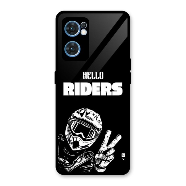 Hello Riders Glass Back Case for Oppo Reno7 5G