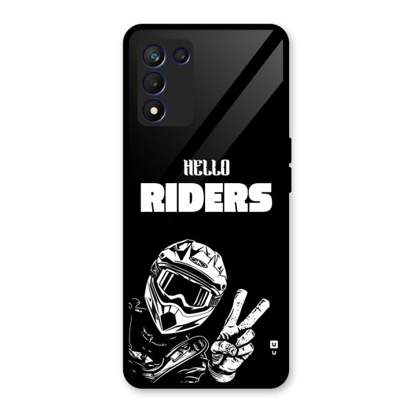 Hello Riders Glass Back Case for Realme 9 5G Speed