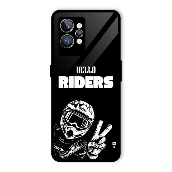 Hello Riders Glass Back Case for Realme GT2 Pro