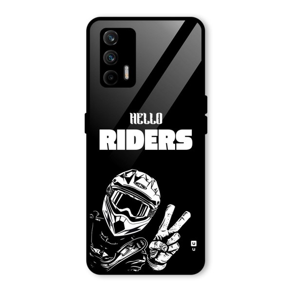 Hello Riders Glass Back Case for Realme GT 5G