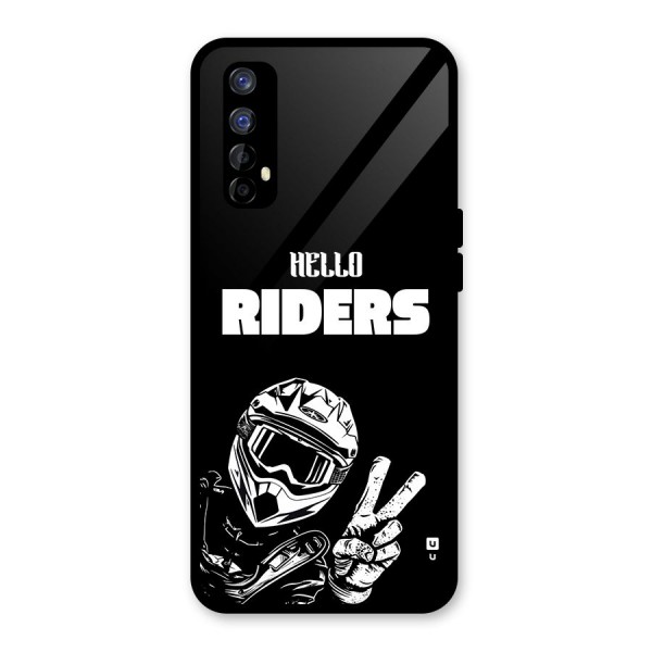 Hello Riders Glass Back Case for Realme Narzo 20 Pro