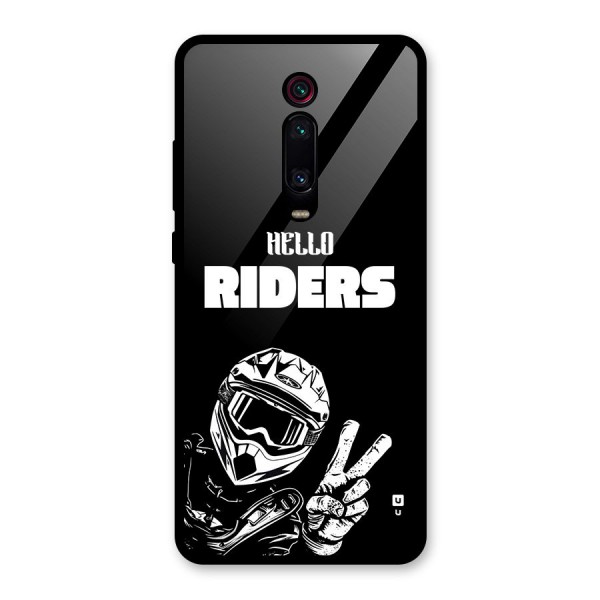 Hello Riders Glass Back Case for Redmi K20