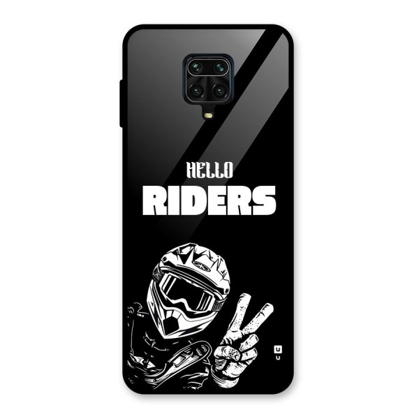 Hello Riders Glass Back Case for Redmi Note 10 Lite