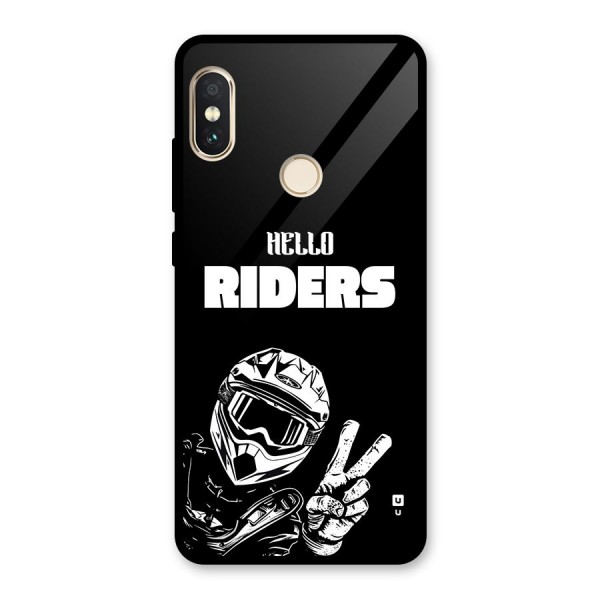 Hello Riders Glass Back Case for Redmi Note 5 Pro