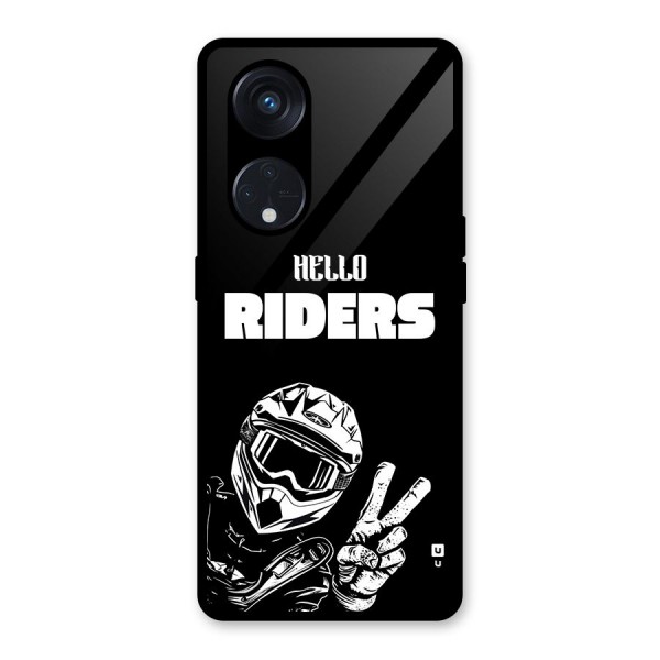 Hello Riders Glass Back Case for Reno8 T 5G