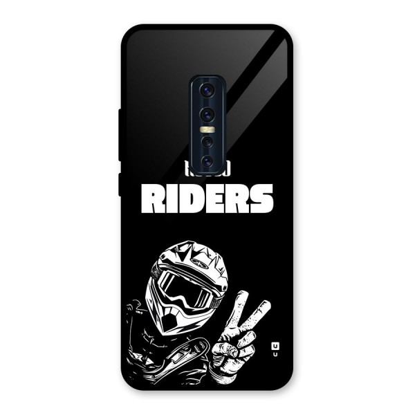 Hello Riders Glass Back Case for Vivo V17 Pro