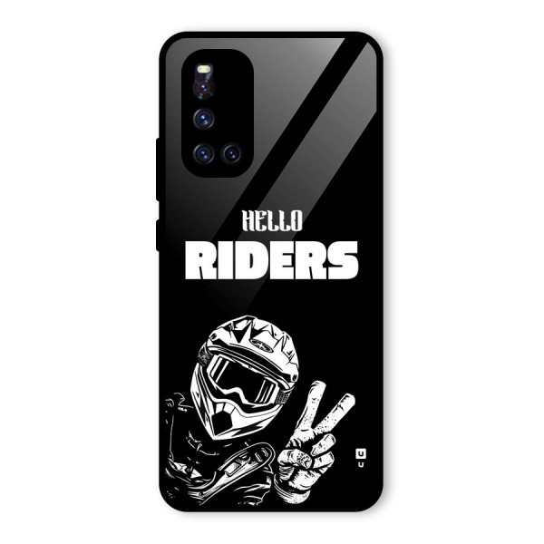 Hello Riders Glass Back Case for Vivo V19