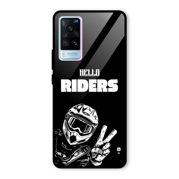 Hello Riders Glass Back Case for Vivo X60