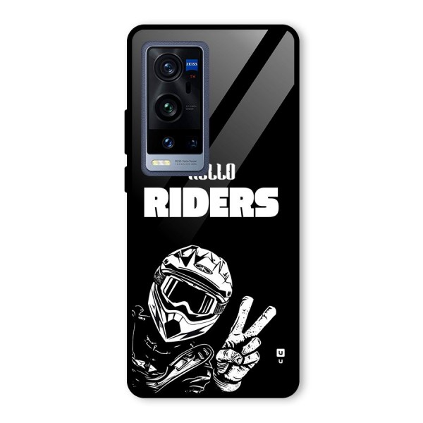 Hello Riders Glass Back Case for Vivo X60 Pro Plus