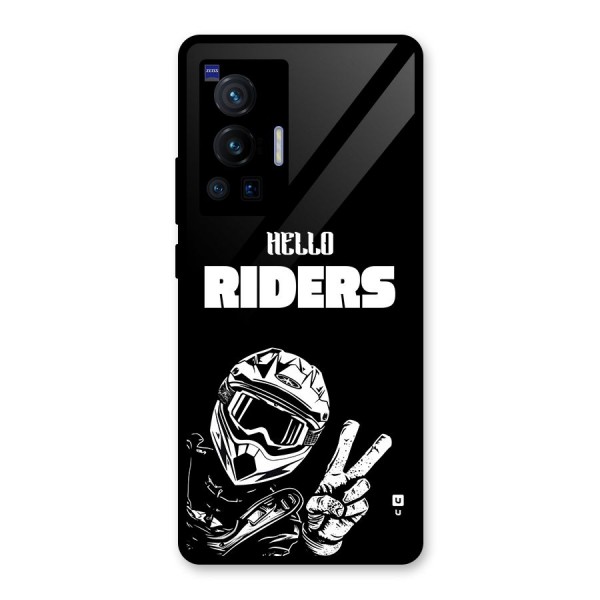 Hello Riders Glass Back Case for Vivo X70 Pro