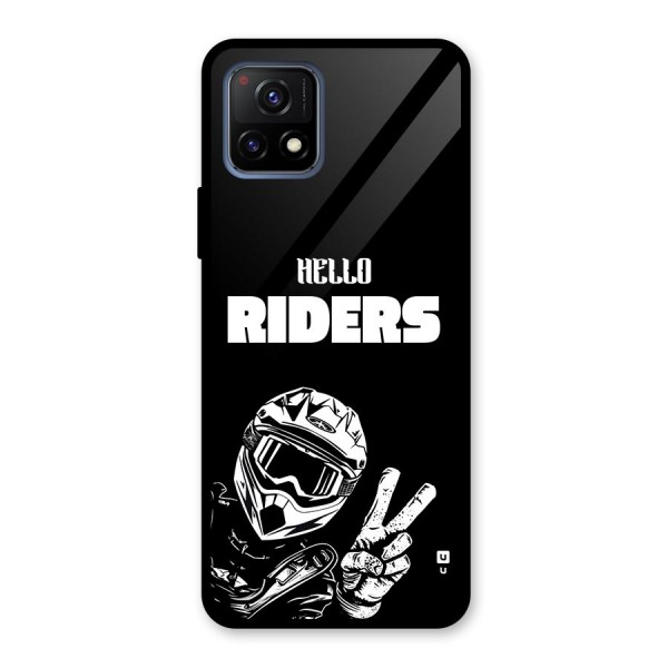 Hello Riders Glass Back Case for Vivo Y72 5G