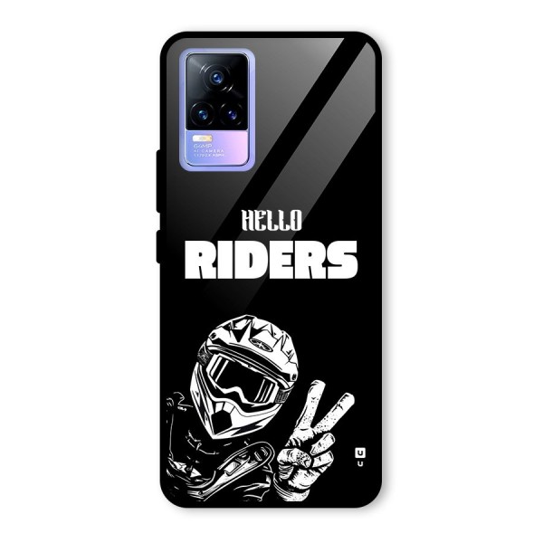 Hello Riders Glass Back Case for Vivo Y73