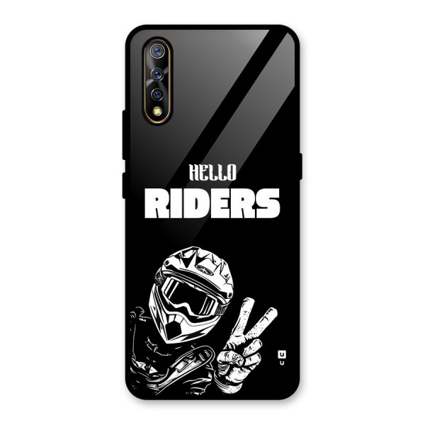 Hello Riders Glass Back Case for Vivo Z1x