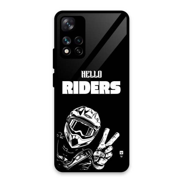 Hello Riders Glass Back Case for Xiaomi 11i 5G