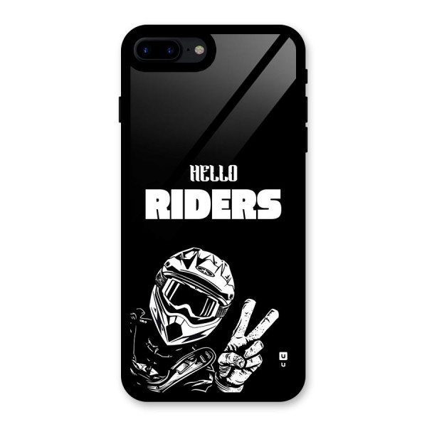 Hello Riders Glass Back Case for iPhone 7 Plus