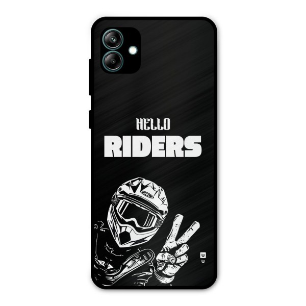 Hello Riders Metal Back Case for Galaxy A04