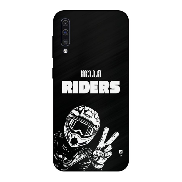 Hello Riders Metal Back Case for Galaxy A30s