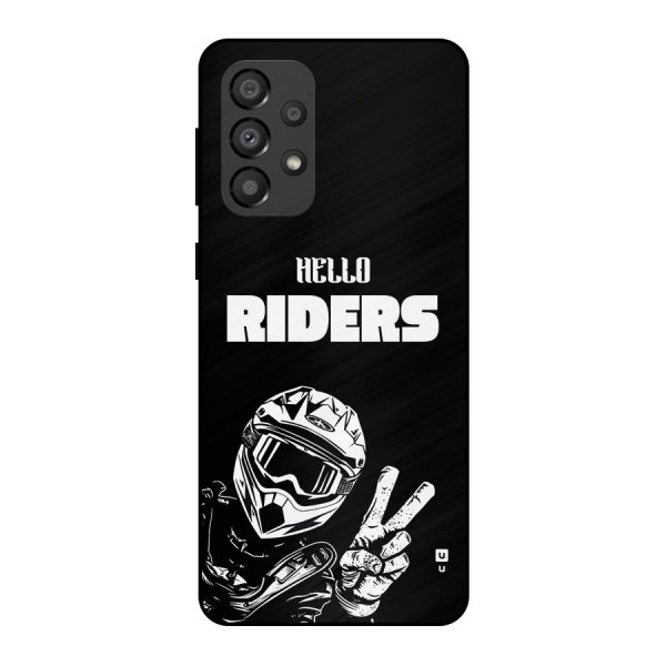 Hello Riders Metal Back Case for Galaxy A33 5G