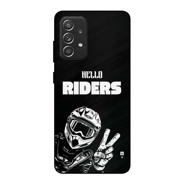 Hello Riders Metal Back Case for Galaxy A52