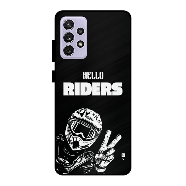 Hello Riders Metal Back Case for Galaxy A72