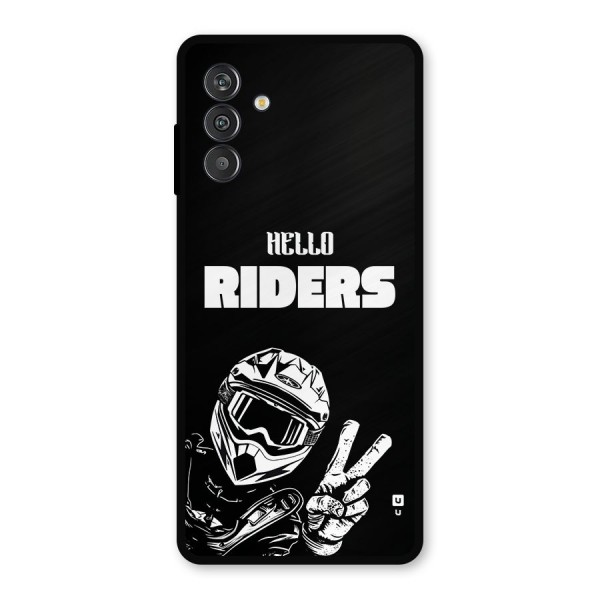 Hello Riders Metal Back Case for Galaxy F13