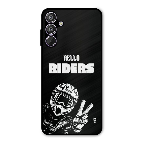 Hello Riders Metal Back Case for Galaxy F15