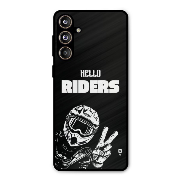 Hello Riders Metal Back Case for Galaxy F55