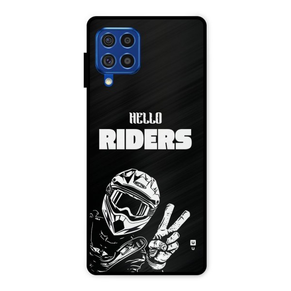 Hello Riders Metal Back Case for Galaxy F62