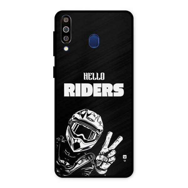 Hello Riders Metal Back Case for Galaxy M30