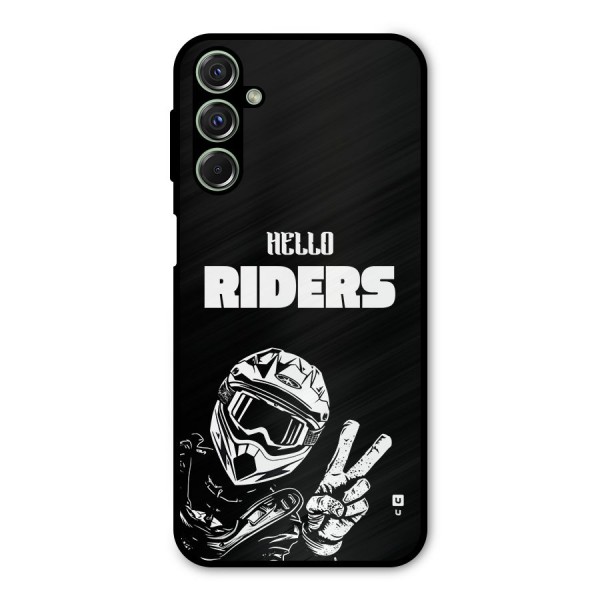 Hello Riders Metal Back Case for Galaxy M34