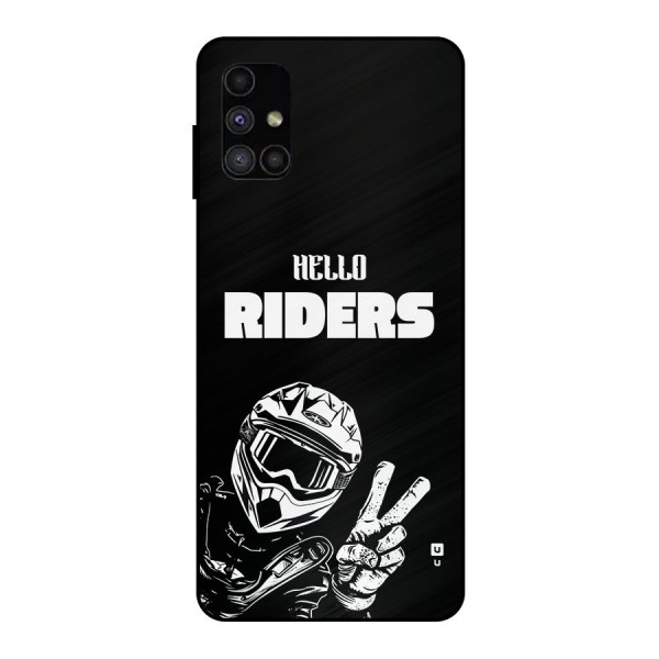 Hello Riders Metal Back Case for Galaxy M51