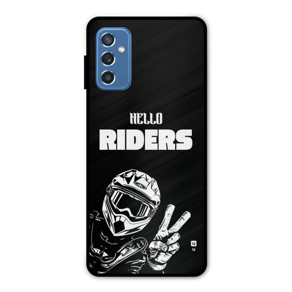 Hello Riders Metal Back Case for Galaxy M52 5G