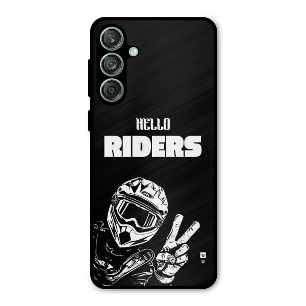 Hello Riders Metal Back Case for Galaxy M55 5G