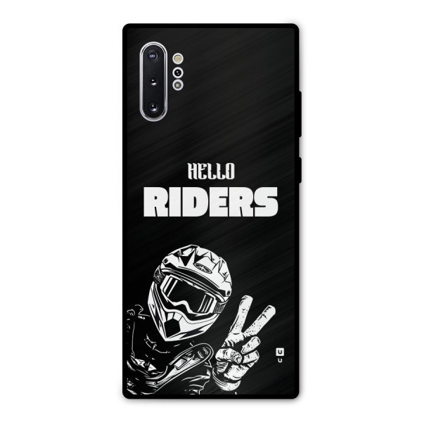 Hello Riders Metal Back Case for Galaxy Note 10 Plus