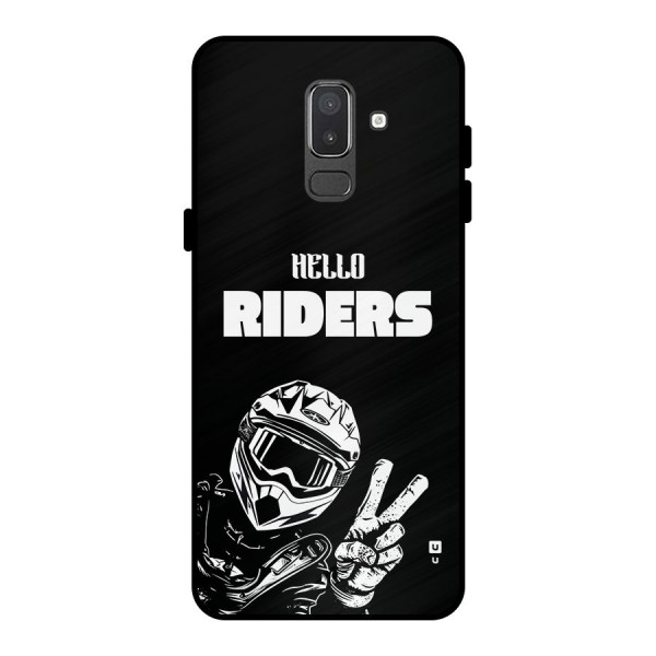 Hello Riders Metal Back Case for Galaxy On8 (2018)