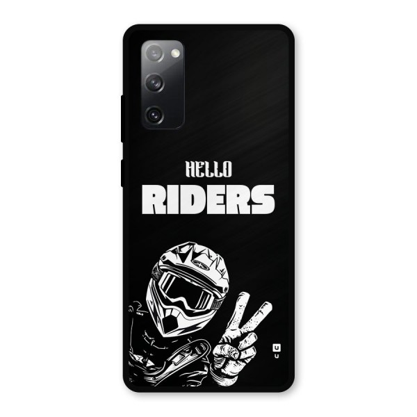 Hello Riders Metal Back Case for Galaxy S20 FE