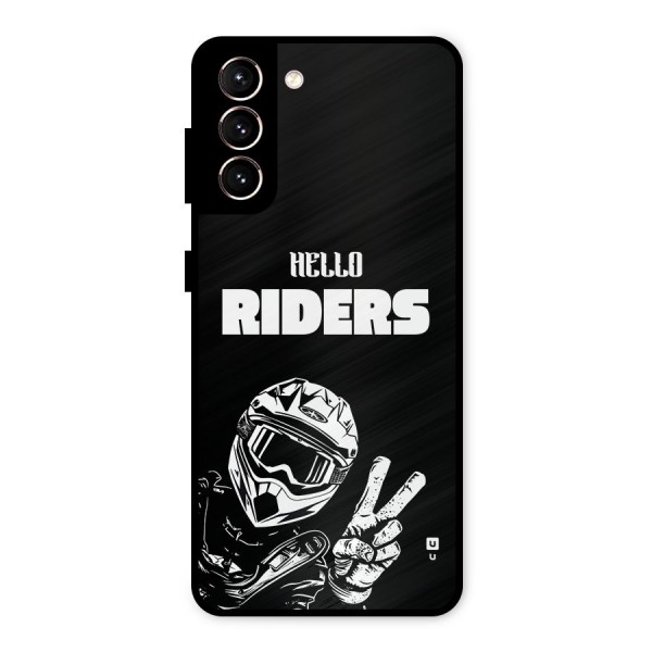 Hello Riders Metal Back Case for Galaxy S21 5G