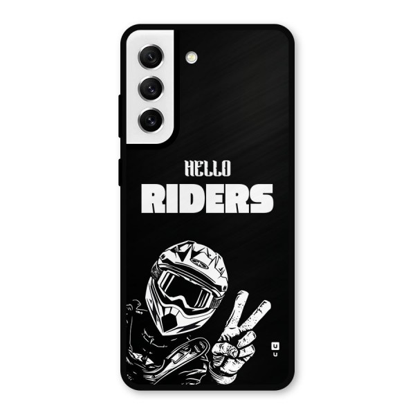 Hello Riders Metal Back Case for Galaxy S21 FE 5G