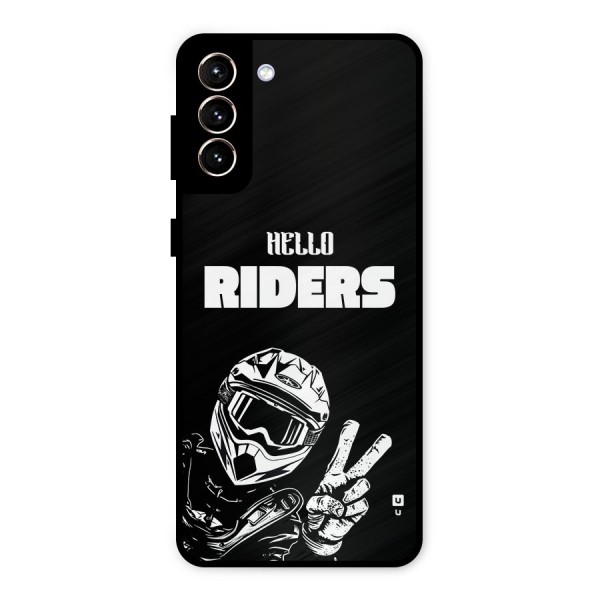 Hello Riders Metal Back Case for Galaxy S21 Plus