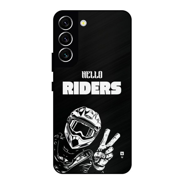 Hello Riders Metal Back Case for Galaxy S22 5G