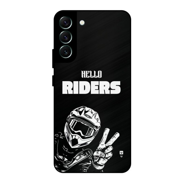 Hello Riders Metal Back Case for Galaxy S22 Plus 5G