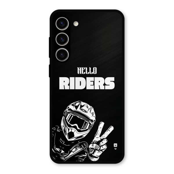 Hello Riders Metal Back Case for Galaxy S23 Plus