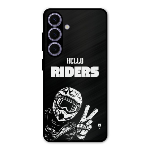 Hello Riders Metal Back Case for Galaxy S24