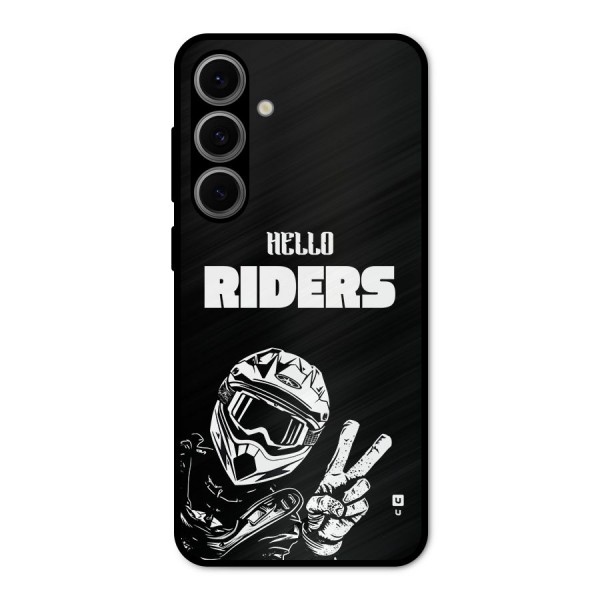 Hello Riders Metal Back Case for Galaxy S24 FE