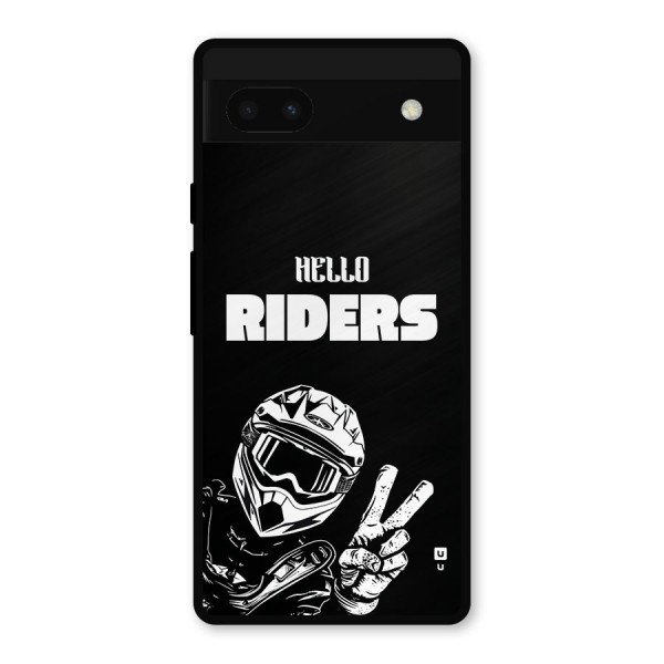 Hello Riders Metal Back Case for Google Pixel 6a