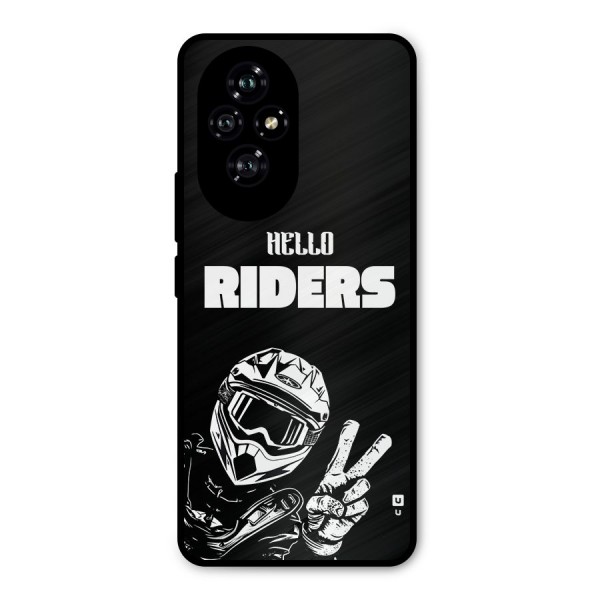 Hello Riders Metal Back Case for Honor 200